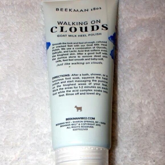 New in Gift Box Beekman1802 Goat Milk Pedicure Heel Polish w/Pumice Stone 3.38oz - Picture 6 of 11